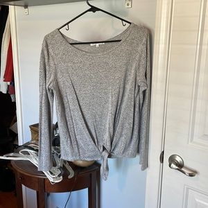 Grey long sleeve top